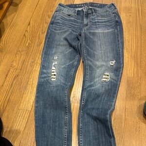 WHBM Blue Distressed Jeans